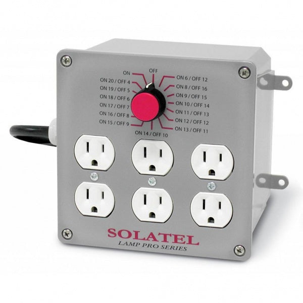 Timer, Solatel Lamp Pro, 6 Outlets, 120V 30A - Pachamama Indoor Farming Culture