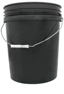 Gro Pro Black Plastic Bucket 5 Gallon - Pachamama Indoor Farming Culture